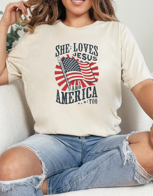 Comfort Colors Jesus Love Tee