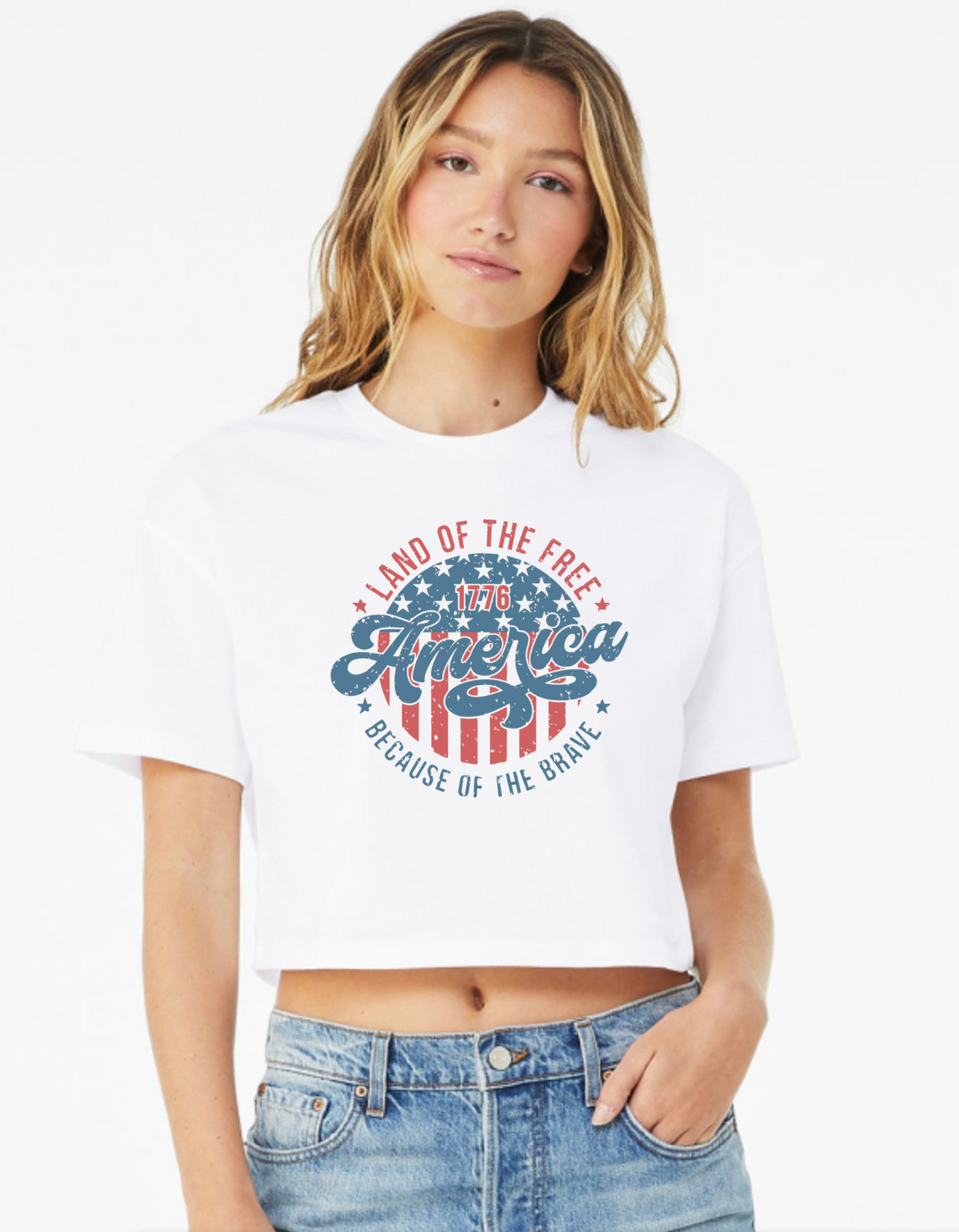Bella + Canvas Crop America the great