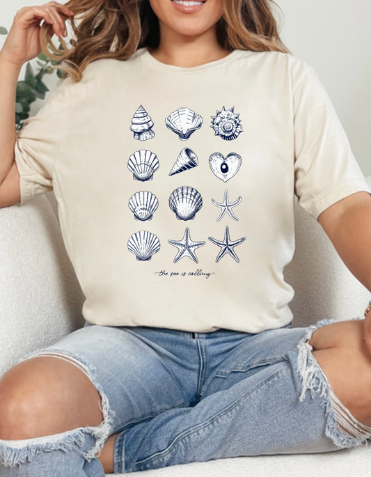Comfort Colors The Sea Is Calling Tee